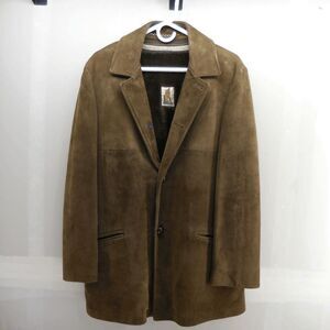 VTG Mighty Mac Suede Sherpa Zip In Lined Jacket Mens 42/M Read Needs Repair